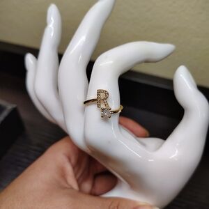 Elegant Gold Initial Ring